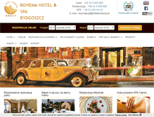 Tablet Screenshot of hotelbohema.pl